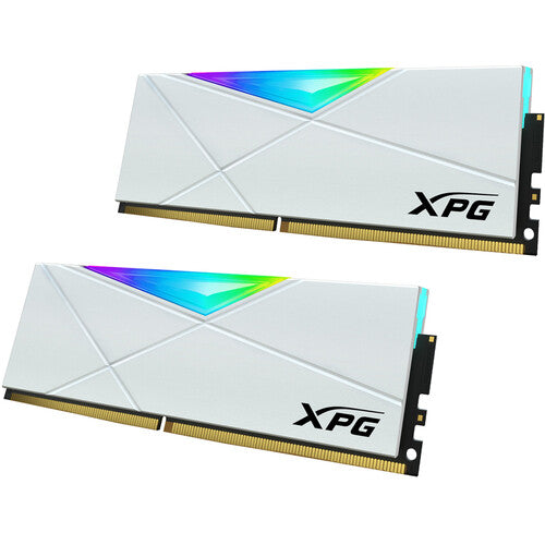 XPG 32GB SPECTRIX D50 RGB DDR4 3600 MHz UDIMM Kit (White, 2 x 16)