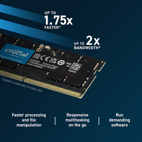 Crucial 16GB DDR5 5600 MHz SO-DIMM