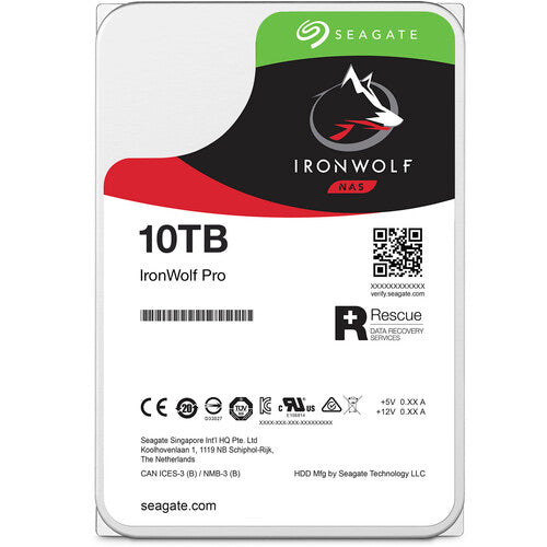 Seagate 10TB IronWolf Pro 7200 rpm SATA III 3.5" NAS HDD (CMR)