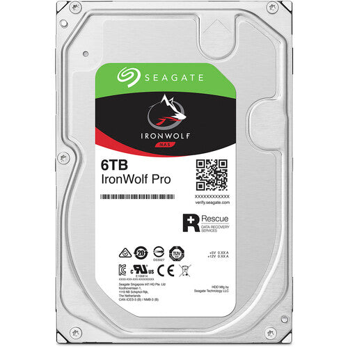 Seagate 6TB IronWolf Pro 7200 rpm SATA III 3.5" NAS HDD (CMR)