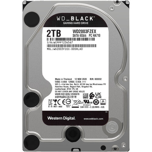 WD 2TB WD_BLACK 7200 rpm SATA III 3.5" Gaming HDD