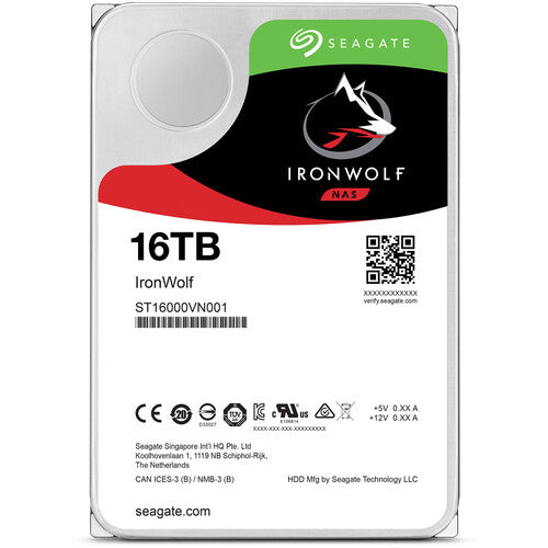 Seagate 16TB IronWolf 7200 rpm SATA III 3.5" NAS HDD