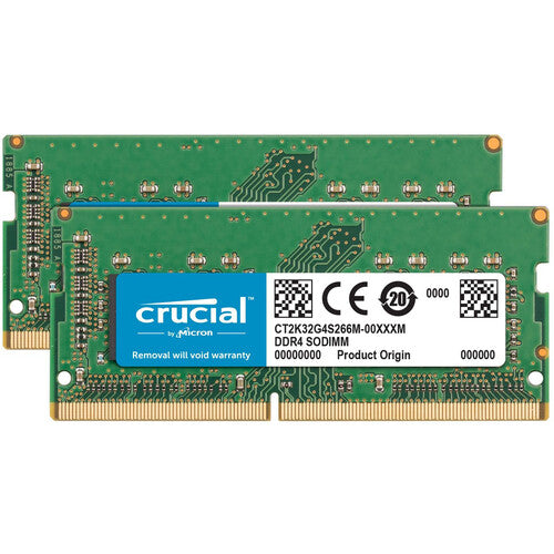 Crucial 64 GB DDR4 2666 MHz Kit SO-DIMM (2 x 32GB)